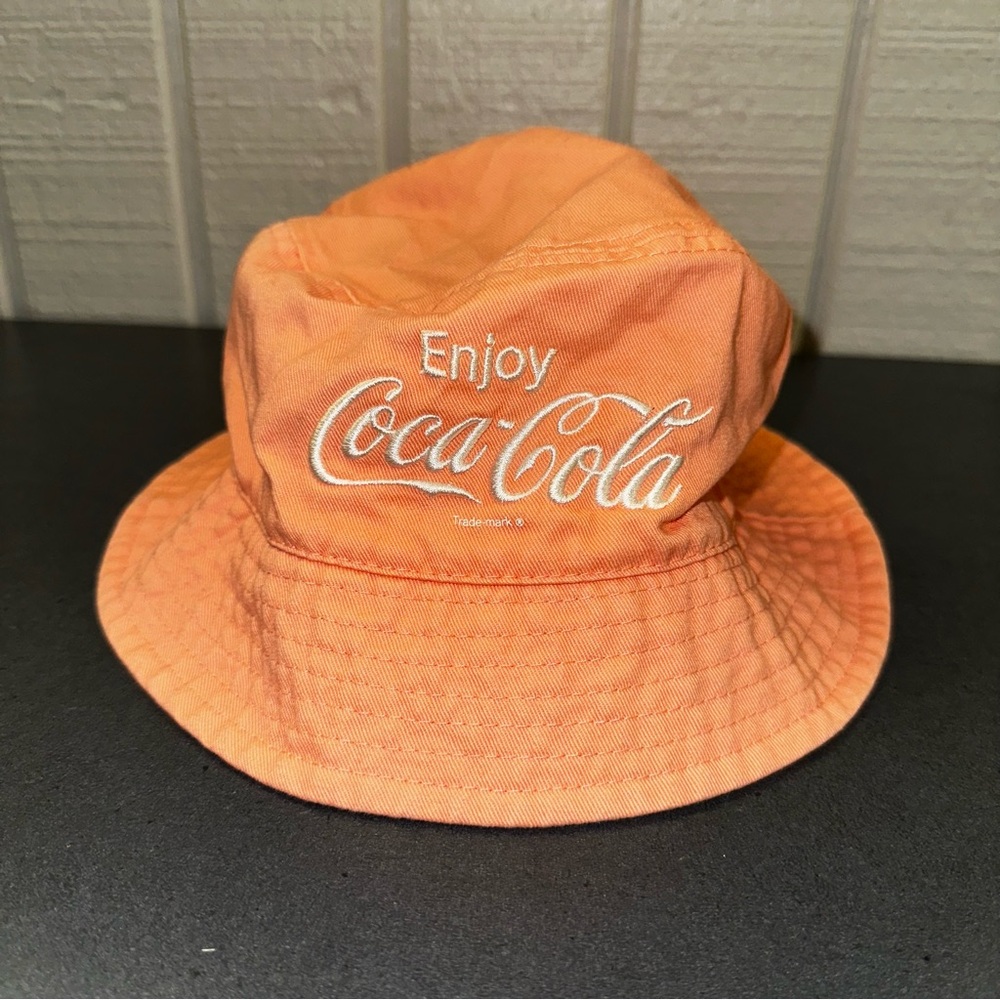 Coca-Cola Peach Divided H&M Bucket Hat
